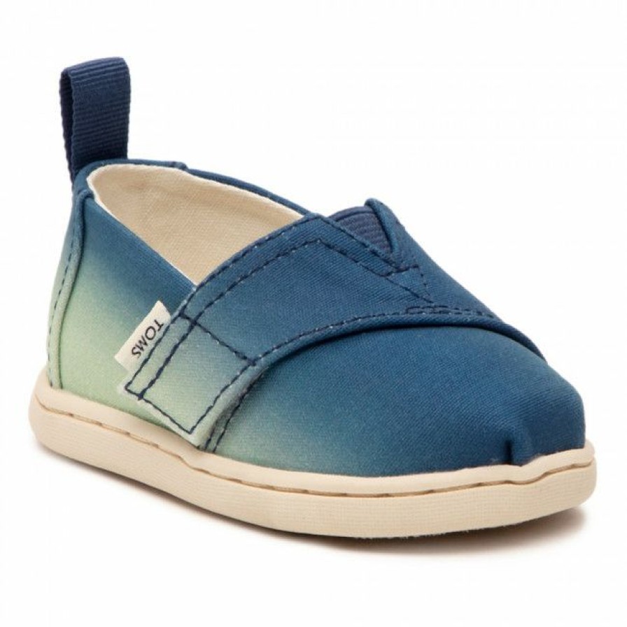 Kids' Shoes * | Velcro Shoes Toms Alpargata 10016439 Indigo Multi Navy Blue