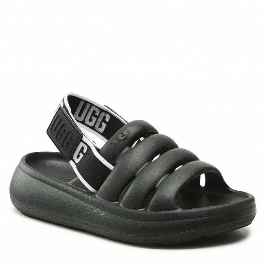 Men'S Shoes * | Casual Sandals Sandals Ugg W Sport Yeah 1126811 Blk Black