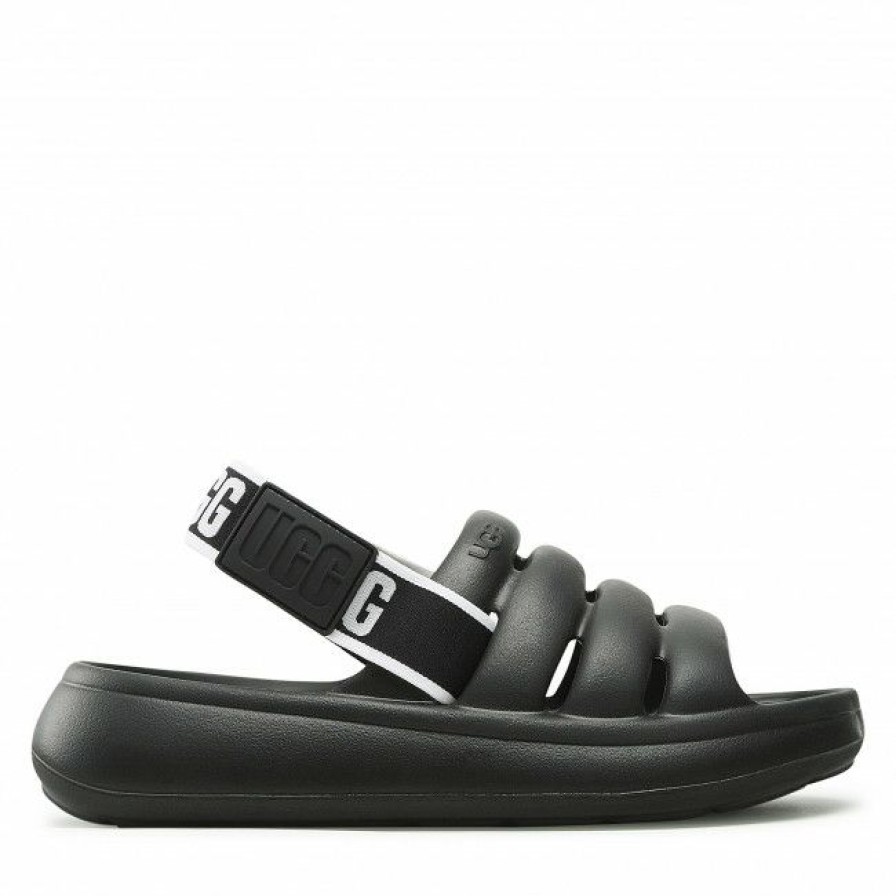 Men'S Shoes * | Casual Sandals Sandals Ugg W Sport Yeah 1126811 Blk Black