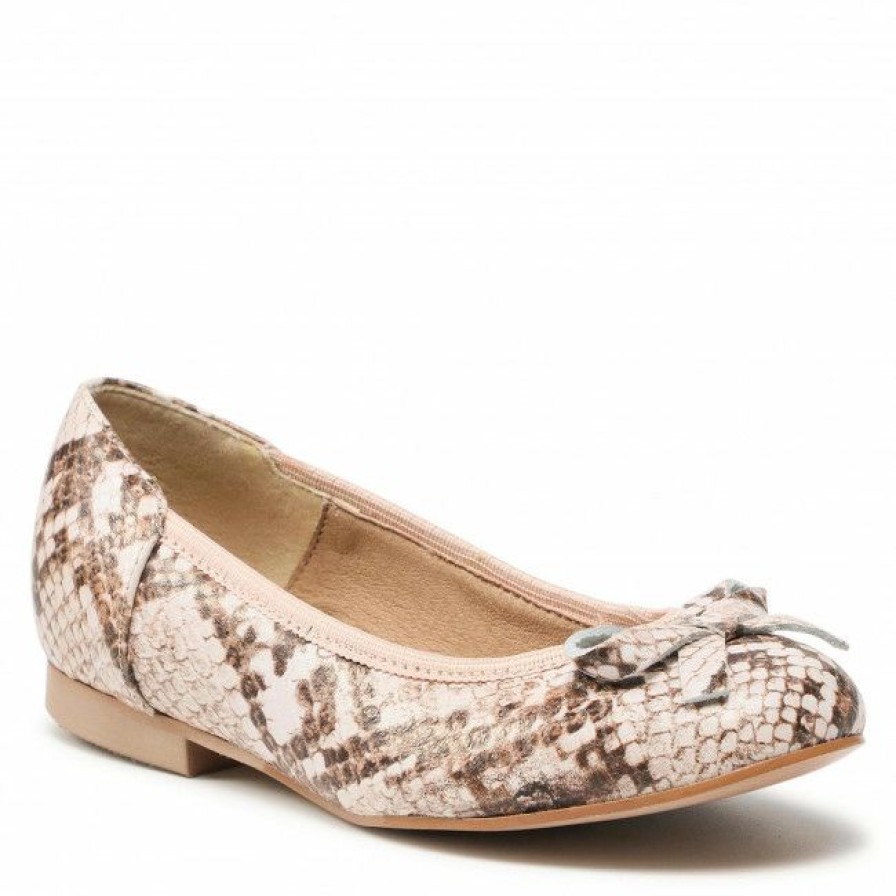 Kids' Shoes * | Ballerina Shoes Flats Zarro 2985/0 Bez Waz Beige, Brown