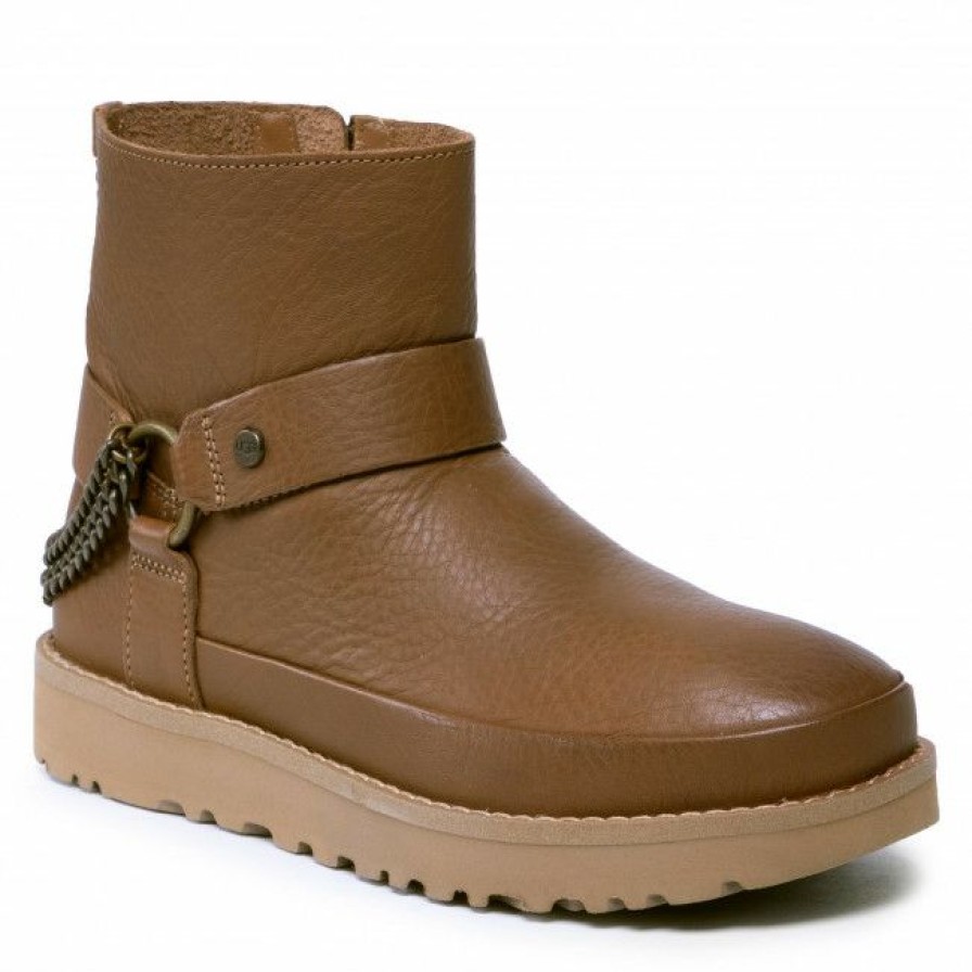 Kids' Shoes * | Ankle Boots Ugg W Deconstructed Mini Chains 1120694 Che Brown