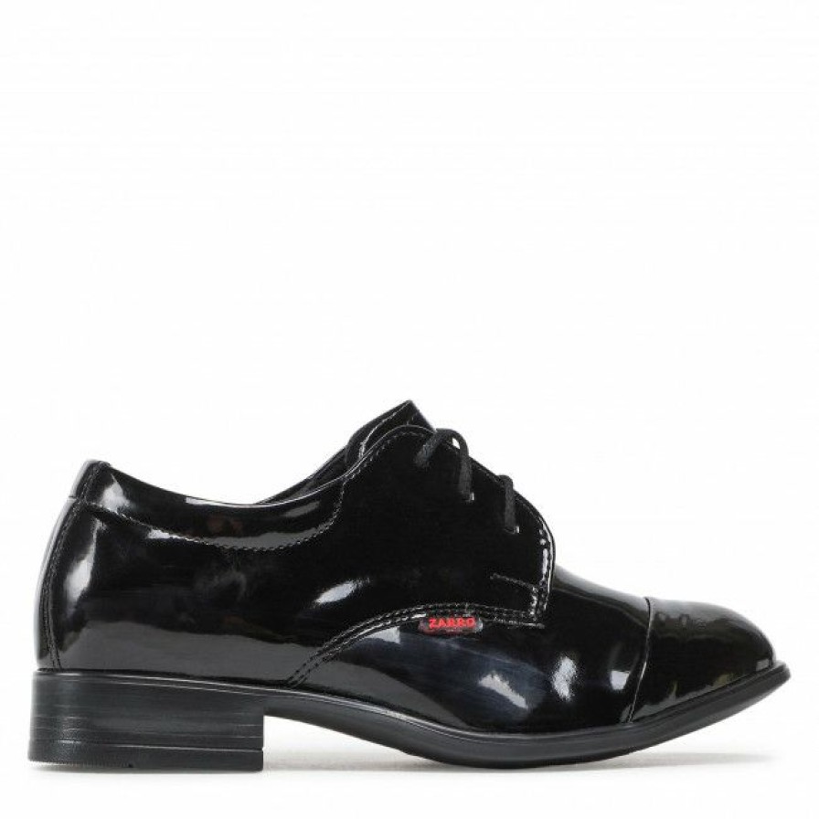 Kids' Shoes * | Communion Shoes Zarro 2073 Czarny Lak. Synt. Black