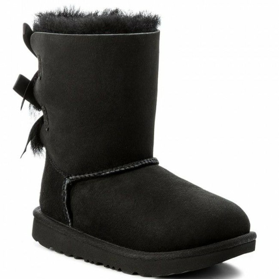 Kids' Shoes * | Trekker Boots Shoes Ugg K Bailey Bow Ii 1017394K K/Blk Black