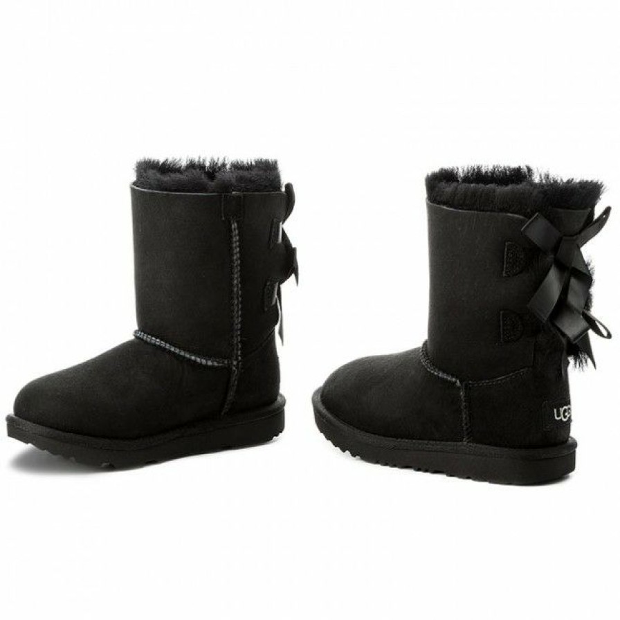 Kids' Shoes * | Trekker Boots Shoes Ugg K Bailey Bow Ii 1017394K K/Blk Black