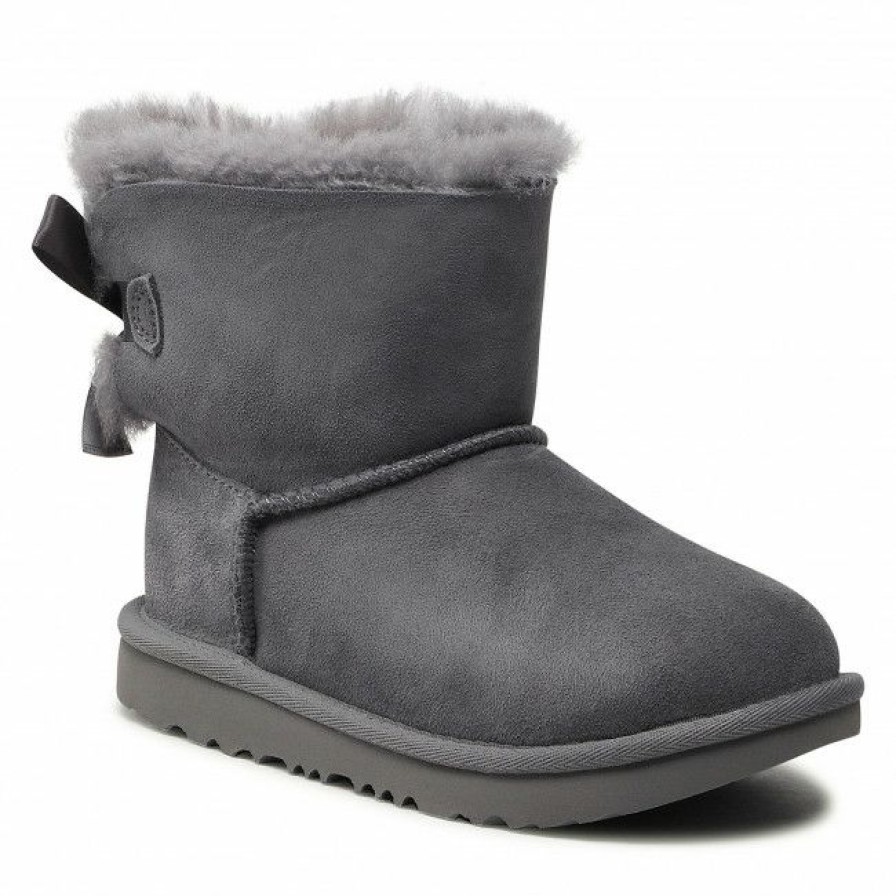 Kids' Shoes * | Trekker Boots Footwear Ugg K Mini Bailey Bow Ii 1017397K Lgh Grey