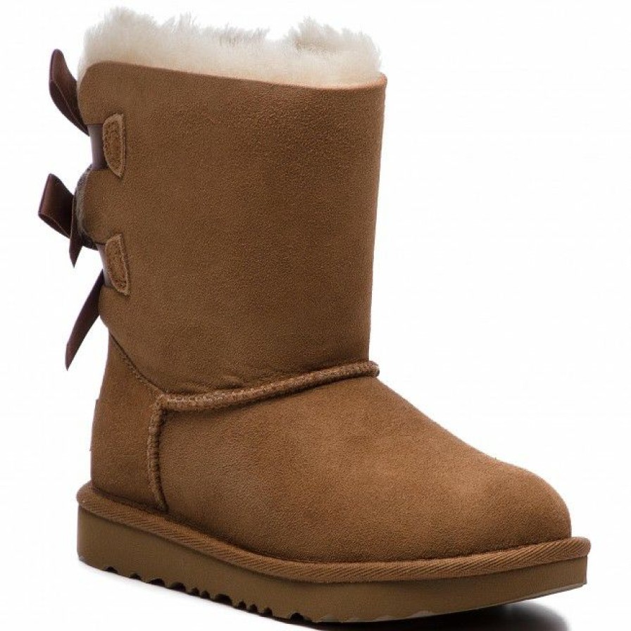 Kids' Shoes * | Trekker Boots Shoes Ugg T Bailey Bow Ii 1017394T T/Che Brown