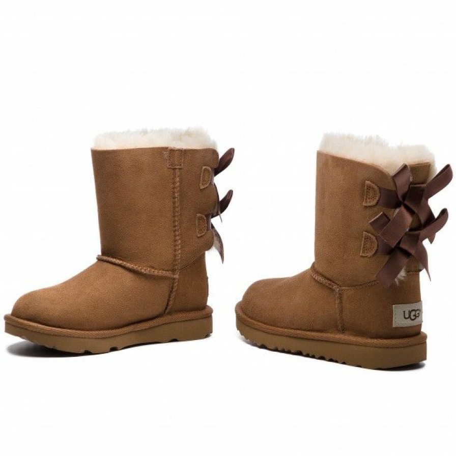 Kids' Shoes * | Trekker Boots Shoes Ugg T Bailey Bow Ii 1017394T T/Che Brown