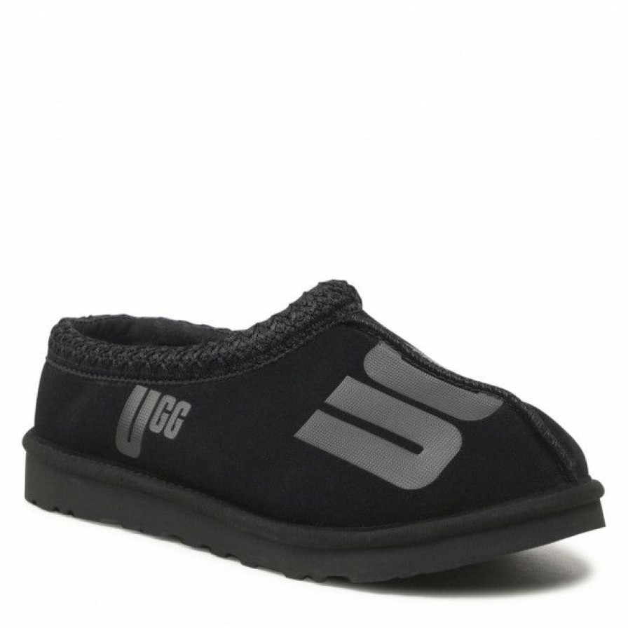 Men'S Shoes * | Slippers Ugg M Tasman Scatter Graphic 1135234 Blk Black