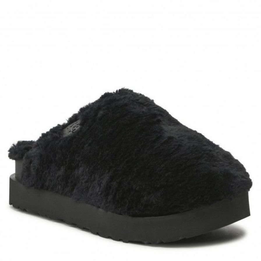 Men'S Shoes * | Slippers Ugg W Fuzz Sugar Slide 1135132 Blk Black