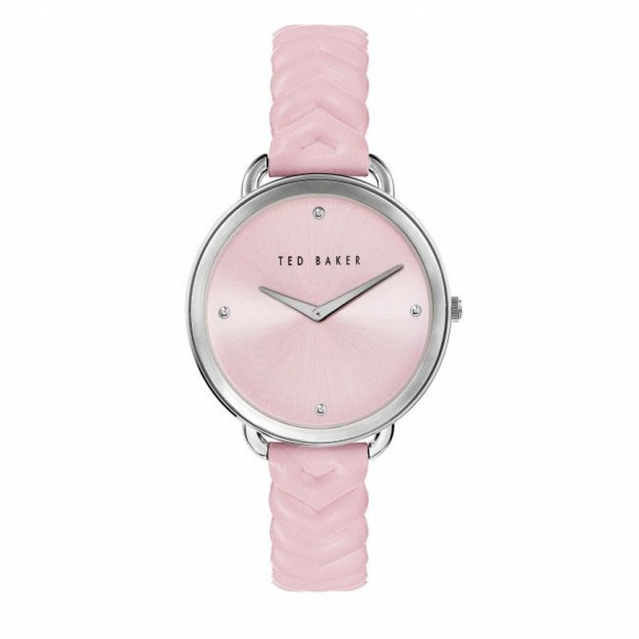 Accessories * | Women'S Wristwatch Ted Baker Bkphts212 Rose/Silver Pink, Silver