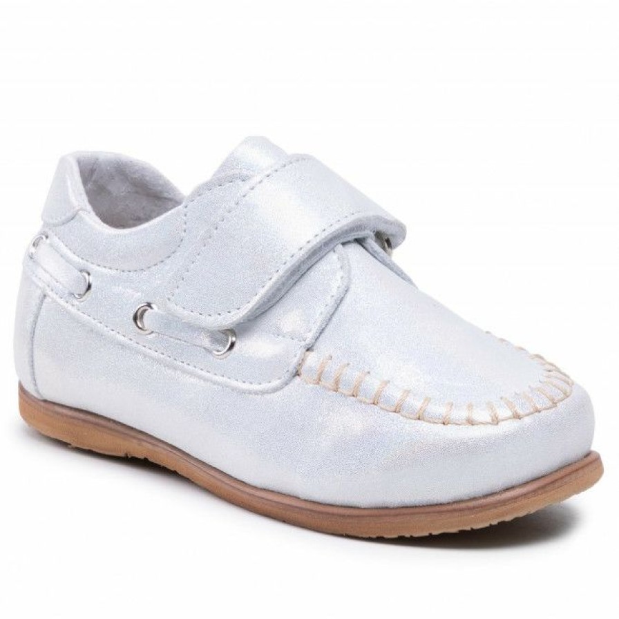 Kids' Shoes * | Velcro Shoes Zarro Dz11 Srebro Satyna Silver