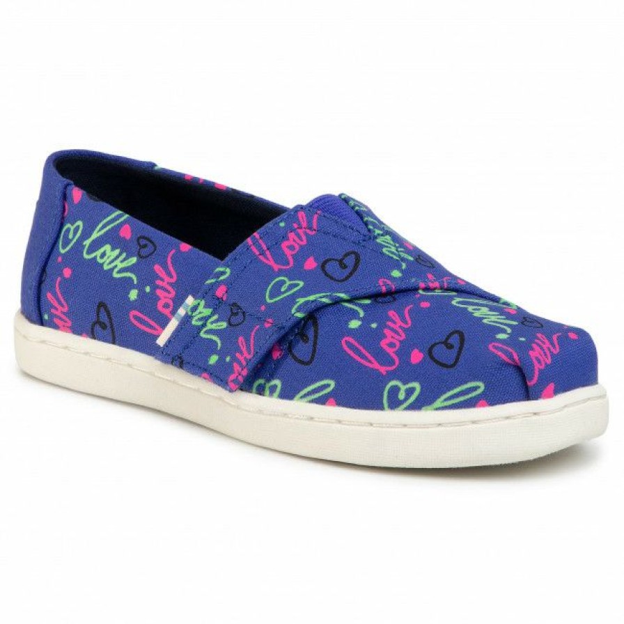 Kids' Shoes * | Velcro Shoes Toms Classic 10015180 Purple Electric Purple