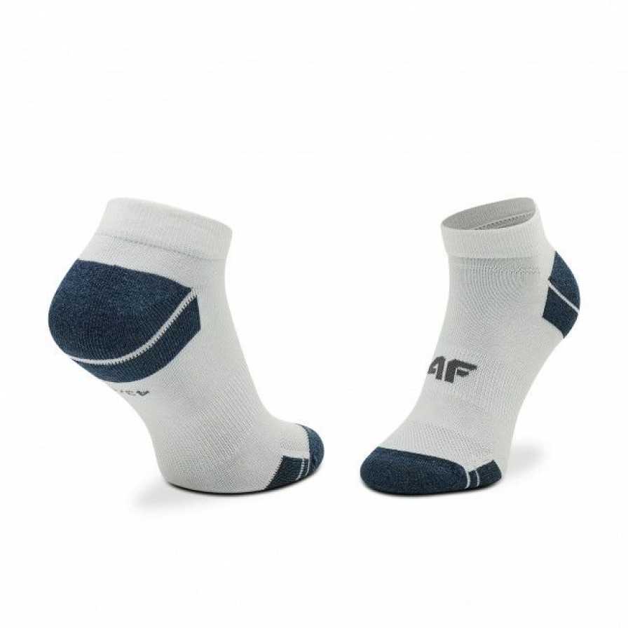 Accessories * | 2 Pairs Of Men'S Low Socks 4F H4L22-Som002 10M/31M White, Navy Blue