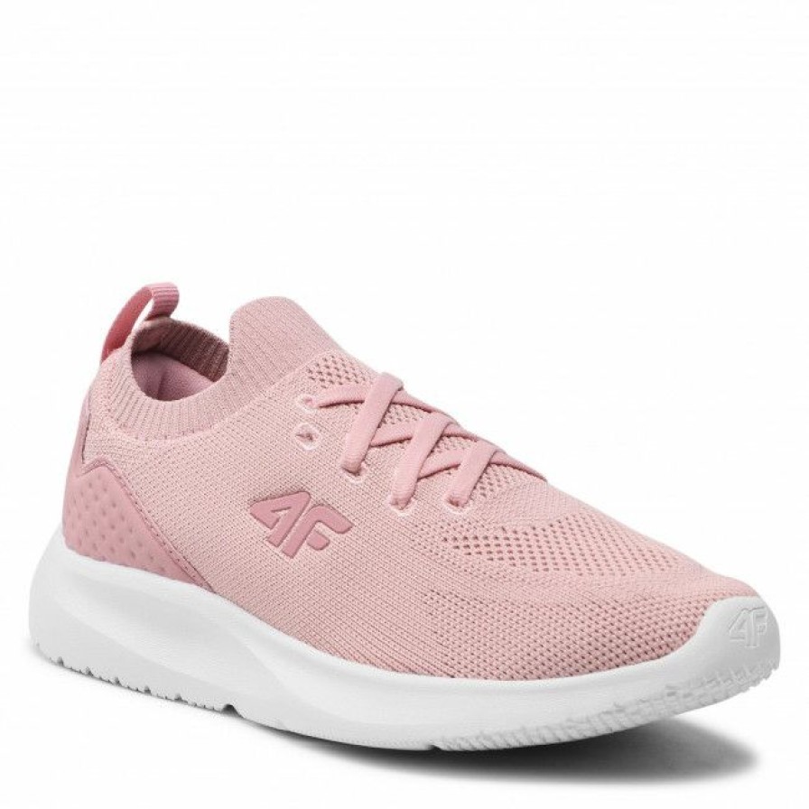 Kids' Shoes * | Laced Shoes Trainers 4F J4L22-Jobdl202 Jasny Roz Pink