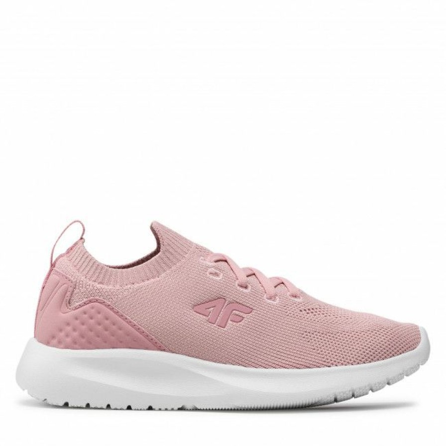 Kids' Shoes * | Laced Shoes Trainers 4F J4L22-Jobdl202 Jasny Roz Pink