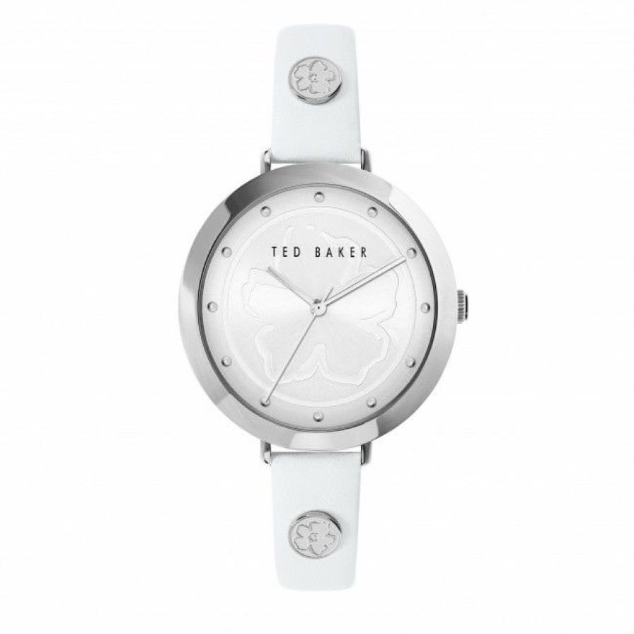 Accessories * | Women'S Wristwatch Ted Baker Magnolia Bkpams213 Silver/White White