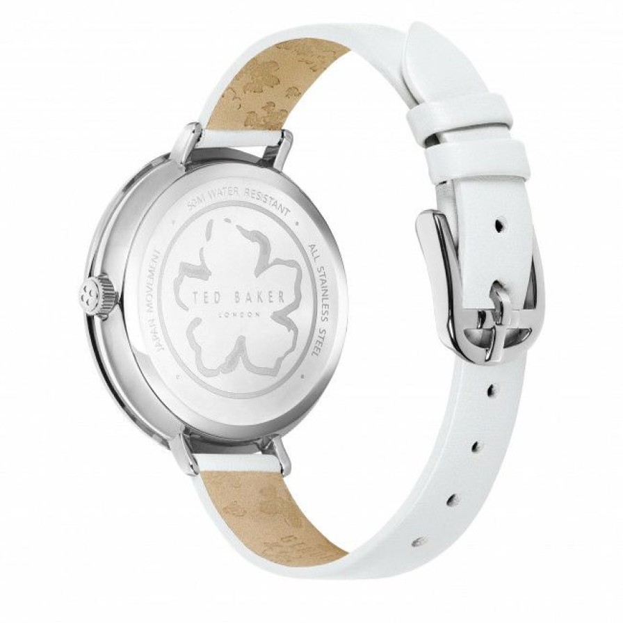 Accessories * | Women'S Wristwatch Ted Baker Magnolia Bkpams213 Silver/White White