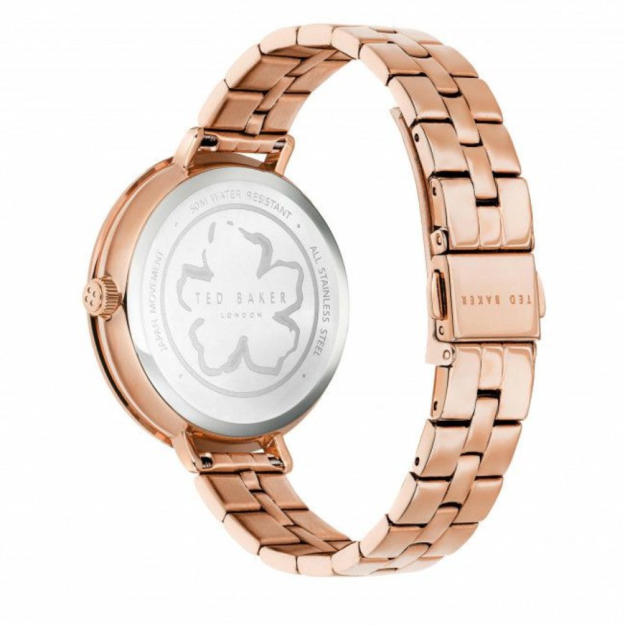 Accessories * | Women'S Wristwatch Ted Baker Bkpams216 Rose Gold/Rose Gold Rose Gold Plated