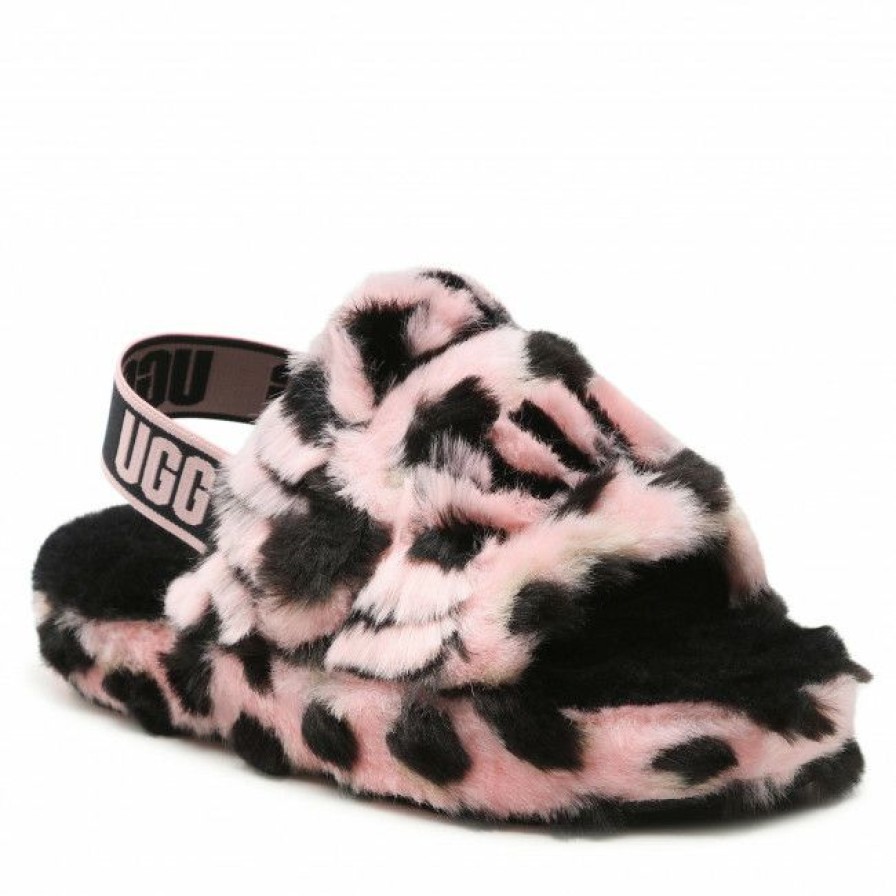 Kids' Shoes * | Slippers Ugg K Fluff Yeah Aninmalia 1124939K Pslp Pink