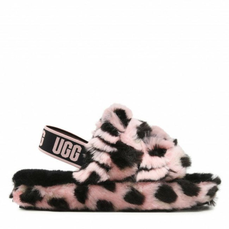 Kids' Shoes * | Slippers Ugg K Fluff Yeah Aninmalia 1124939K Pslp Pink