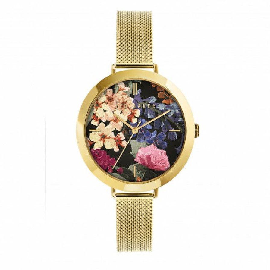 Accessories * | Women'S Wristwatch Ted Baker Ammiar Bkpamf102 Gold/Gold Gold