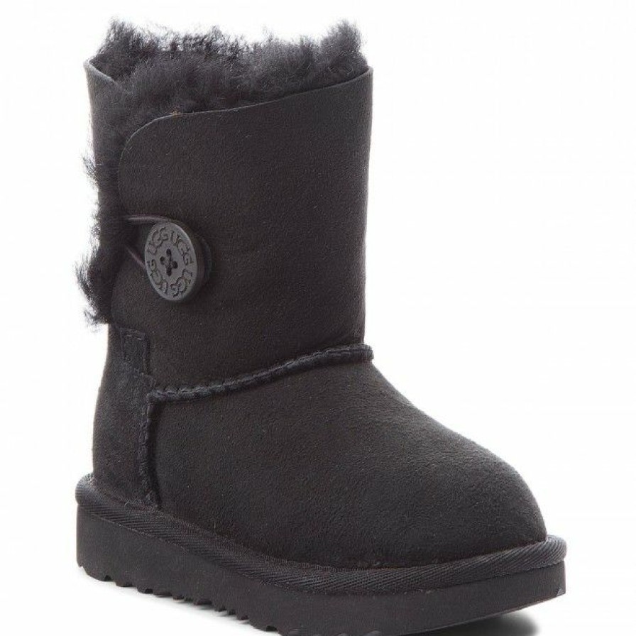 Kids' Shoes * | Trekker Boots Shoes Ugg T Bailey Button Ii 1017400T T/Blk Black