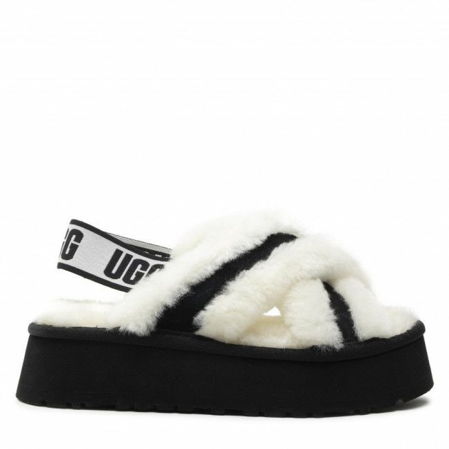 Men'S Shoes * | Slippers Ugg W Disco Cross Slide 1121550 Wht White