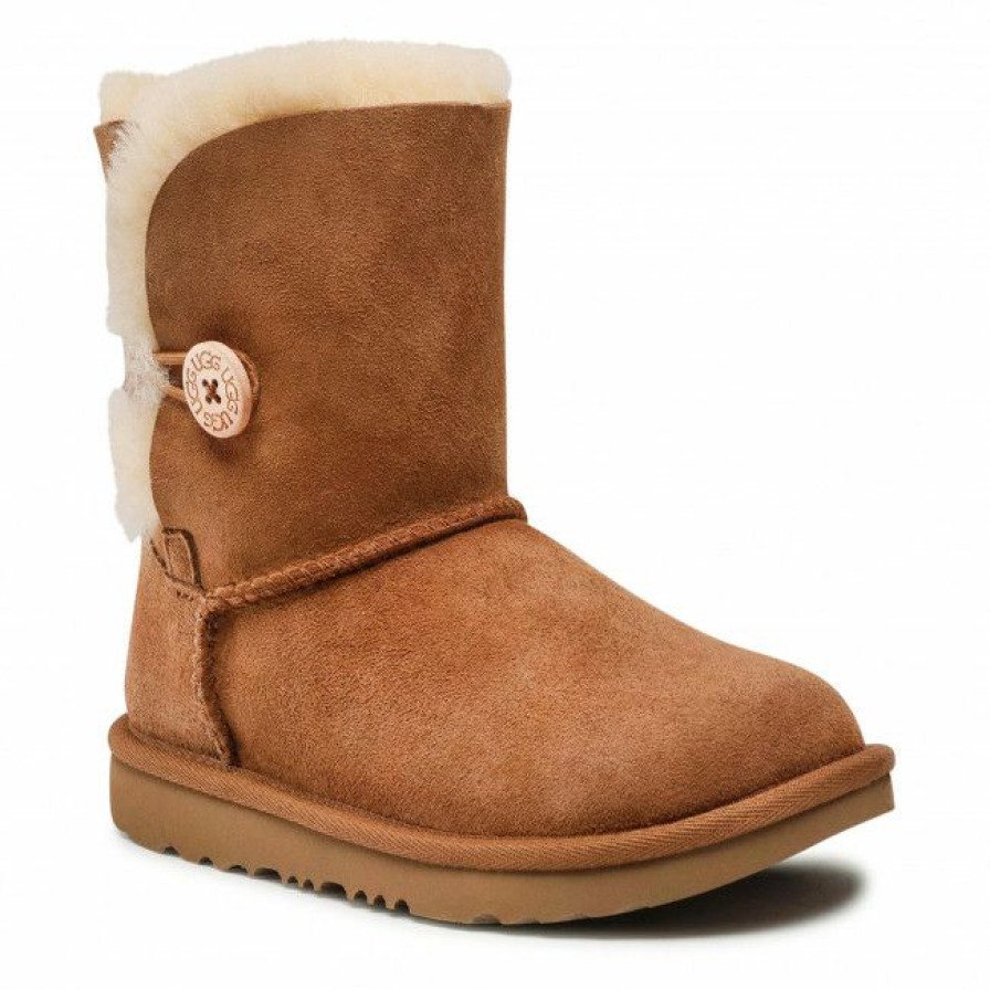 Kids' Shoes * | Trekker Boots Shoes Ugg K Bailey Button Ii 1017400K K/Che Brown