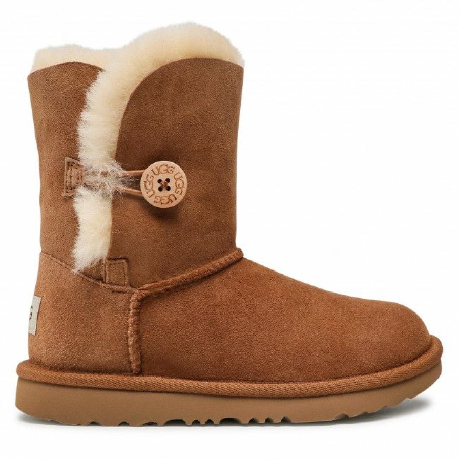 Kids' Shoes * | Trekker Boots Shoes Ugg K Bailey Button Ii 1017400K K/Che Brown