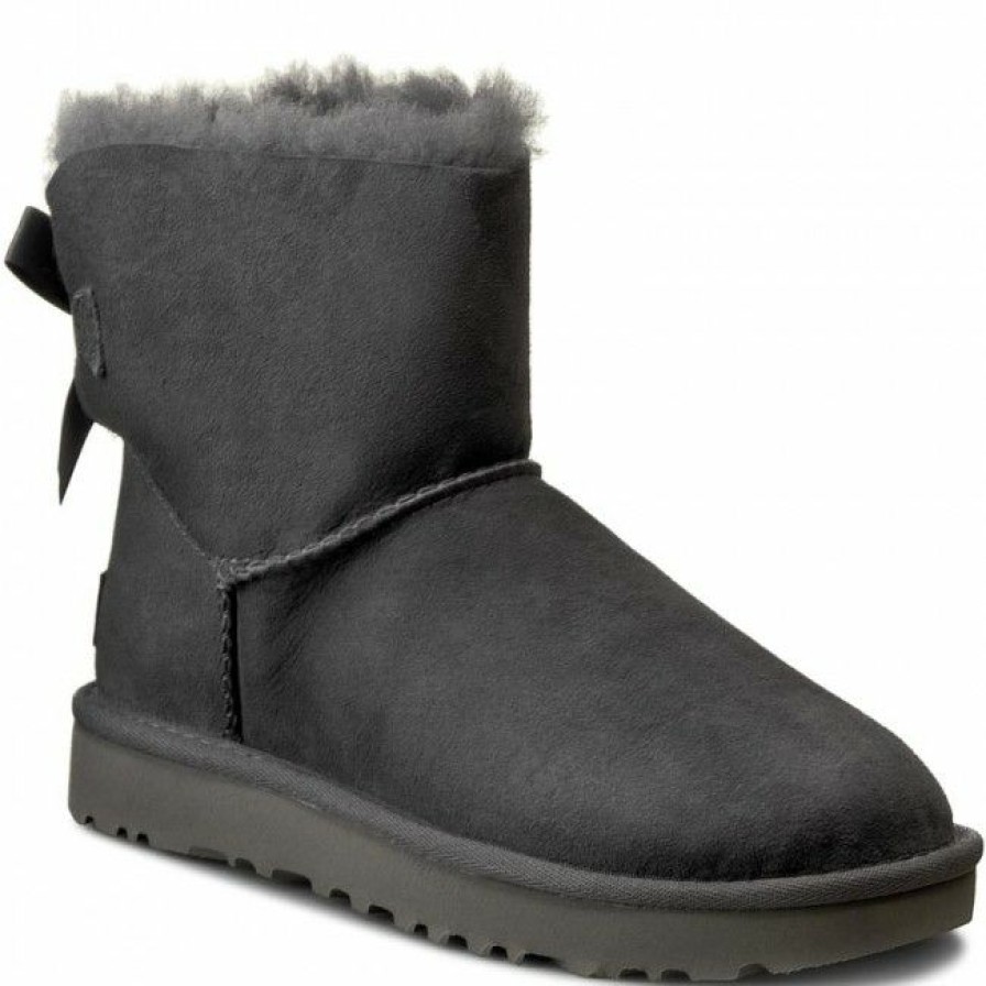 Kids' Shoes * | Shoes Ugg W Mini Bailey Bow Ii 1016501 W/Grey Grey