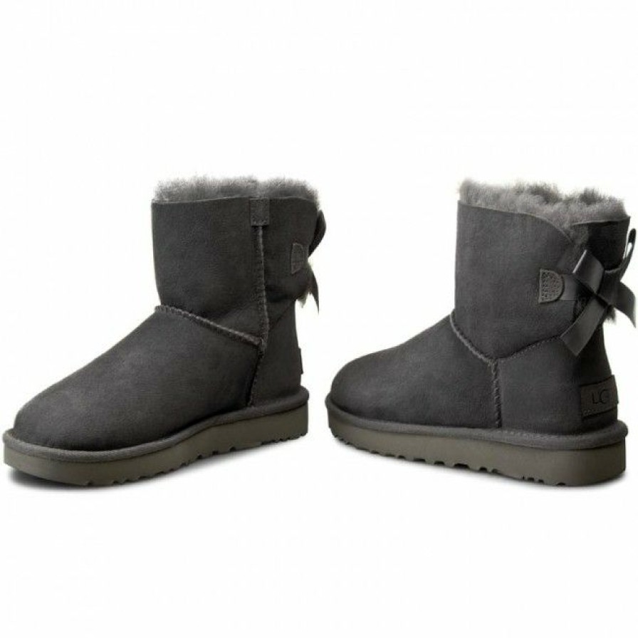 Kids' Shoes * | Shoes Ugg W Mini Bailey Bow Ii 1016501 W/Grey Grey