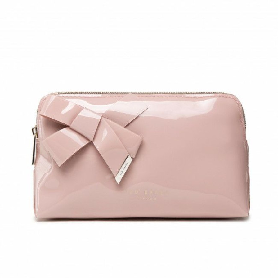 Accessories * | Leather Beauty Case Ted Baker Nicolai 254144 Pl/Pink Pink