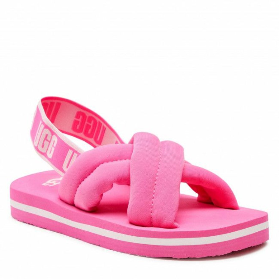 Kids' Shoes * | Sandals Ugg K Everlee 1124914K Crnt Pink