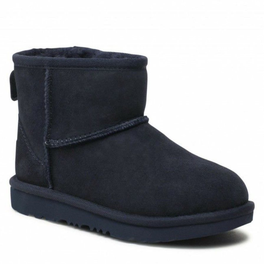 Kids' Shoes * | Winter Boots Footwear Ugg Kids' Classic Mini Ii 1017715K Sngh Navy Blue