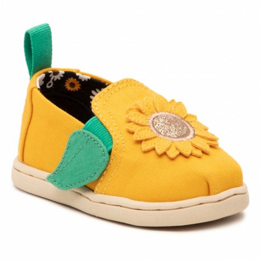 Kids' Shoes * | Velcro Shoes Toms Alpargata Twin Gore 10016445 Marigold Yellow