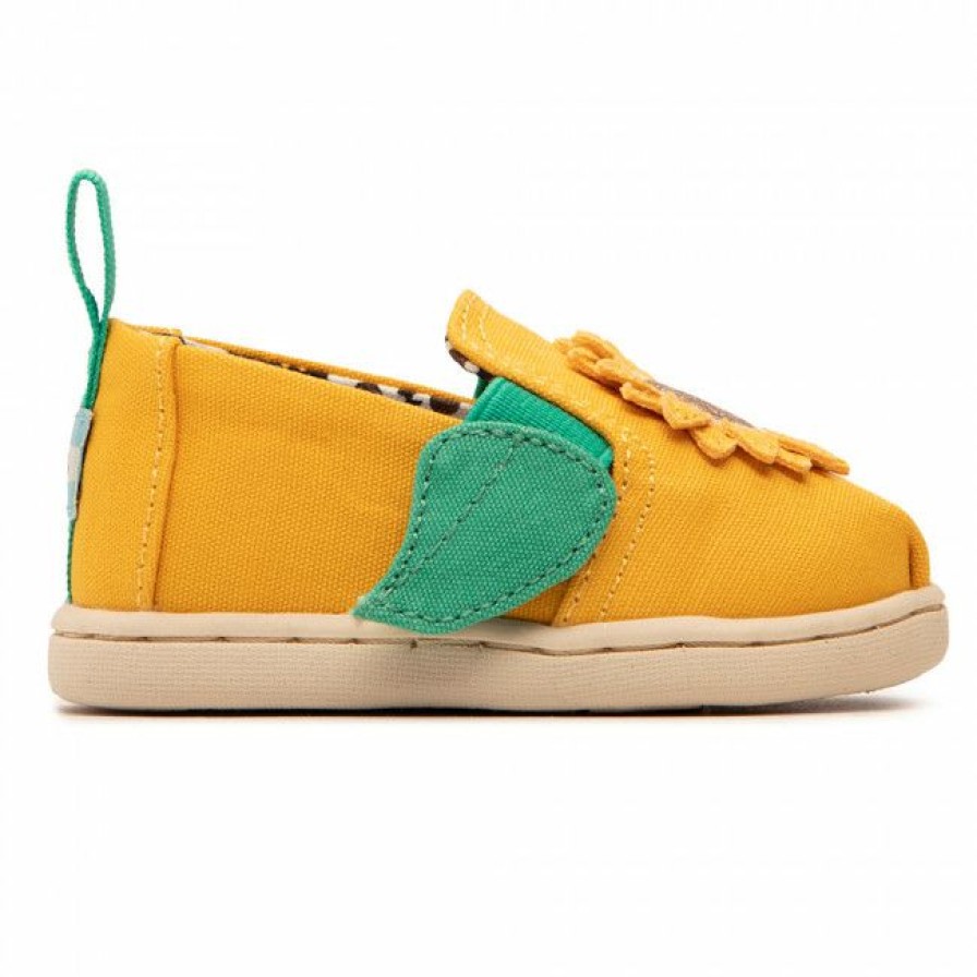 Kids' Shoes * | Velcro Shoes Toms Alpargata Twin Gore 10016445 Marigold Yellow