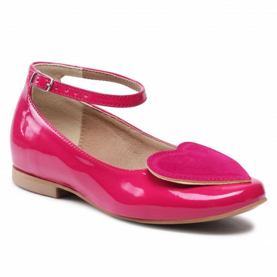 Kids' Shoes * | Low Shoes Shoes Zarro Dz2/S Fuksja Lakier Pink