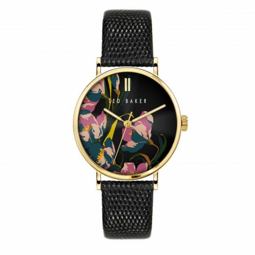 Accessories * | Women'S Wristwatch Ted Baker Phylipa Romance Bkpphs129 Black Black