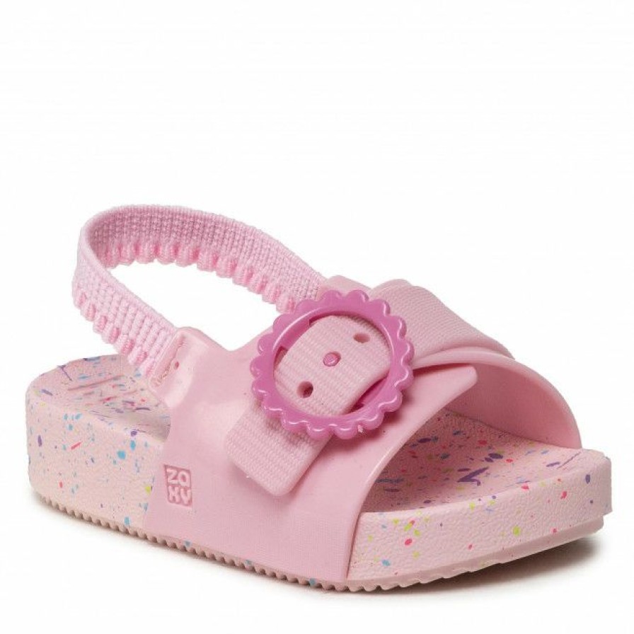 Kids' Shoes * | Sandals Zaxy Nina Flor Slide Baby 18430 Roz 90163 Jj385023 Pink