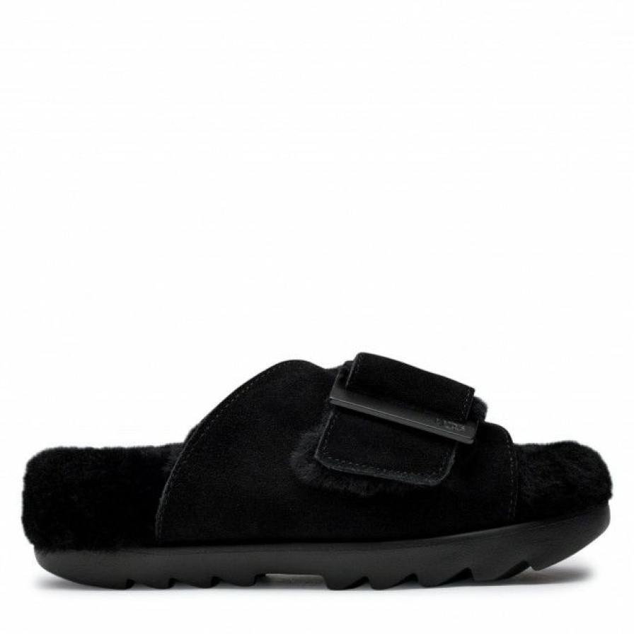 Men'S Shoes * | Casual Mules Slides Ugg W Outslide Buckle 1125048 Blks Black