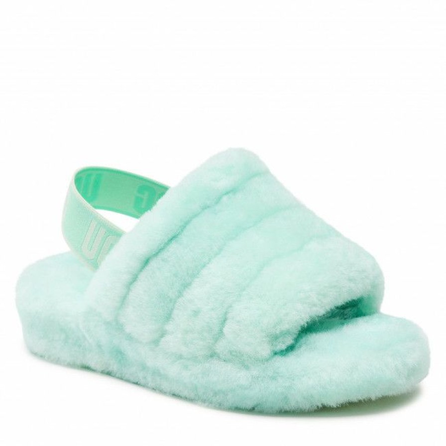 Men'S Shoes * | Slippers Ugg W Fluff Yeah Slide 1095119 Pemr Green