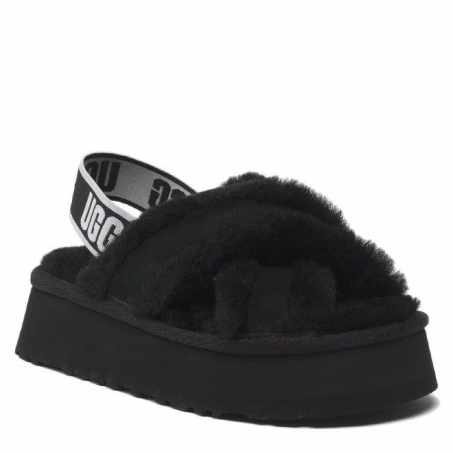 Men'S Shoes * | Slippers Ugg W Disco Cross Slide 1121550 Blk Black